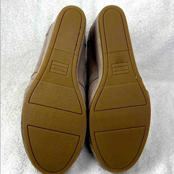 Toms Women's Beige Wedge Ankle Boots - Picture 5 of 8